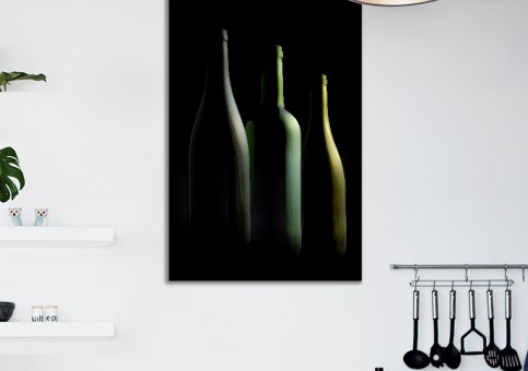 Tableaux personnalisés  3 bouteilles de vin