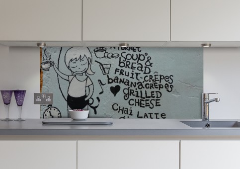 Crédence Menu graffitis 