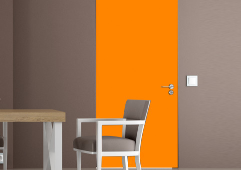 Habillage de porte Orange