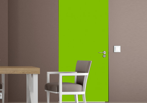 Habillage de porte Citron vert